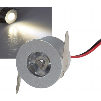 LED-Einbau Spot 3W 12VDC neutralwei� silber - Slim-22