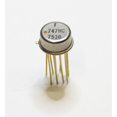 747HC Operational Amplifier, 2 Func, 7500uV Offset-Max,...