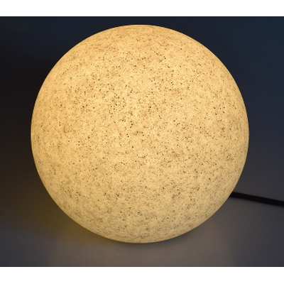    Garden granite ball light 28cm E27 with 1,5m cable and earthmover; IP44 - Granite-28 