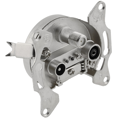 Antenna Socket (TV/Radio/Sat) incl. Frame, Flush-mount, Anthracite