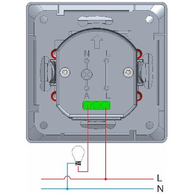 Motion Detector 160� Anthracite ? LED Compatible ? 250VAC ? Flush-Mount ? 2-Wire