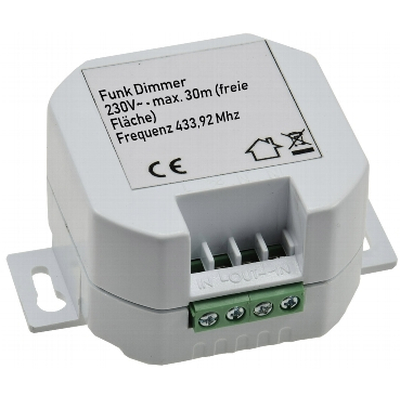 Wireless dimmer for halogen up to 150Wmax and LED lamps up to 20W - P