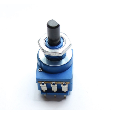 Potentiometer axial mono   10K lin mit Schalter 250VAC 10A