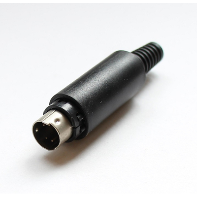 Mini DIN plug 4 pin SVHS