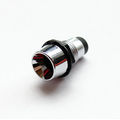 LED mounting bracket plastic chrome for 5mm LEDs