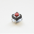 Mikrotaster TACT aus/(ein)  6x6mm Taste  4,3mm rot THT