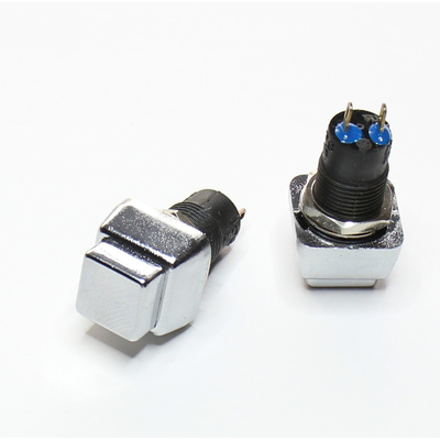 Druckschalter aus/ein 250V 1A quadratisch silber - R1883B
