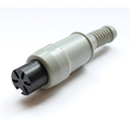 DIN coupling 5-pole 240� with kink protection