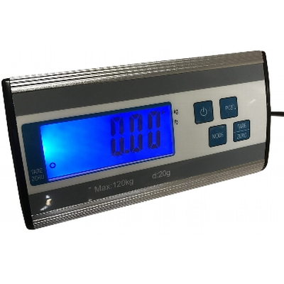Paketwaage / Versandwaage 0-120kg, 27x27cm Edelstahl-Platte - CT PW-120