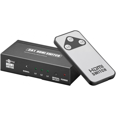    HDMI Switch Box - for connection of up to 3 devices, to f.e.. 1 telly