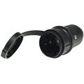 Safety rubber coupling for outdoor use with protective...