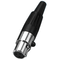 Mini XLR Kupplung 3 polig