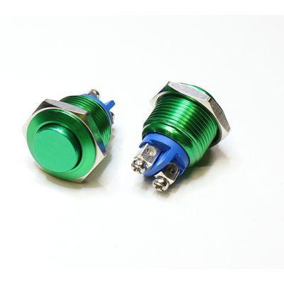 Aluminiumtaster 16mm 1 x (ein) gr�n IP65