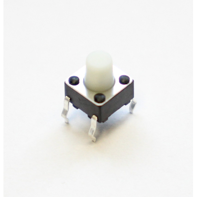 Microswitch TACT off/(on)  6 x  6mm Button height  7mm white THT