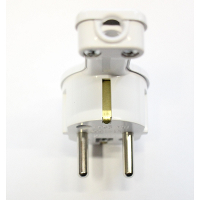 Schutzkontakt Stecker besonders flache Bauweise