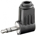 Jack plug 3.5mm stereo angled