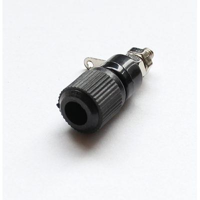 4 mm banana panel socket black 60VDC