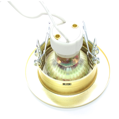 LED recessed light 3W warm white brass