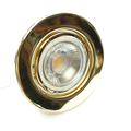 LED recessed light 3W warm white brass