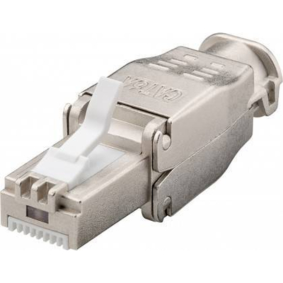 RJ45 Stecker CAT 6 STP Kabeldurchmesser max 9 mm fr Werkzeugfreie Montage