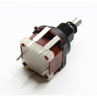 Potentiometer axial mono  250K log mit Schalter 1 x ein 250VAC 10A