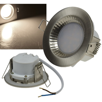 LED-Einbauleuchte 5W neutralwei� IP54 Edelstahl geb�rstet...