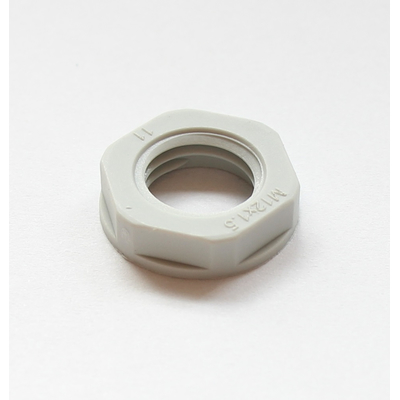 Nut for cable gland M12 19mm gray polyamide