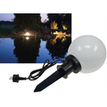Garden ball light �20cm E27 with 1,5m cable and ground...