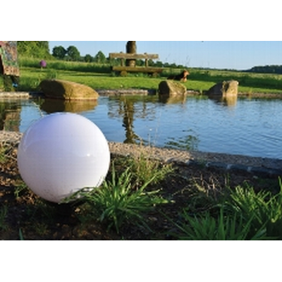 Garden ball light 30cm E27 with 1,5m cable and ground spike IP44 - CT-GL30