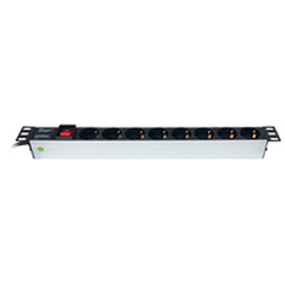 8-way power strip for rack installation 19 total max. 3500W