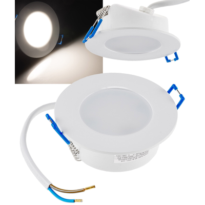 LED Einbauleuchte  4,9W neutralwei� rund wei� IP44 -...