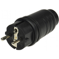 Safety rubber plug for outdoor 250V / 16A IP44
