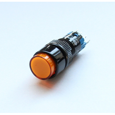 Action switch on/(on) 0,5A/250VAC 1A/24VDC with indicator...