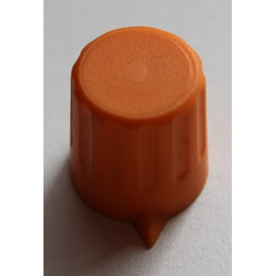 Drehknopf f�r 6mm Achsen mit Madenschraube orange
