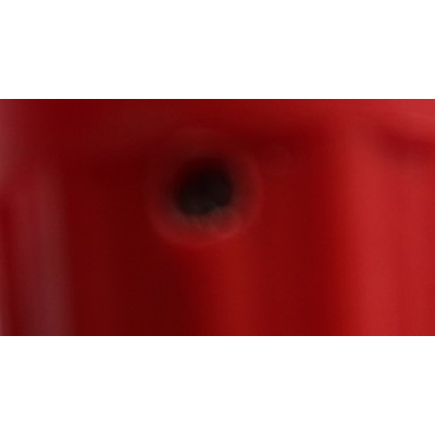 Knob for 6mm axes with orange grub screw