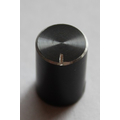 Drehknopf f�r geriffelte 6 mm Achsen 10 x 16 mm schwarz