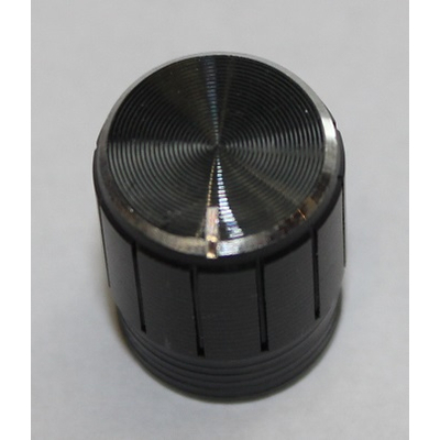 Drehknopf f�r geriffelte 6 mm Achsen 13 x 17mm schwarz