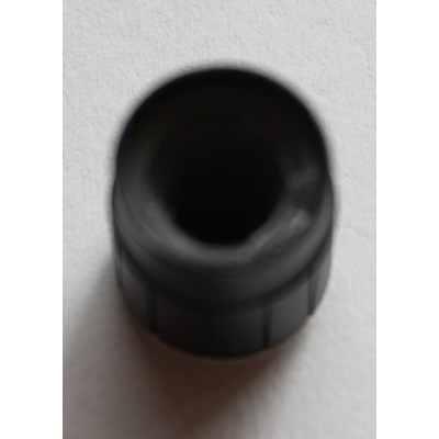Drehknopf für geriffelte 6 mm Achsen 13 x 17mm schwarz