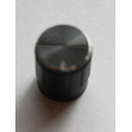Drehknopf fr geriffelte 6 mm Achsen 15 x17 mm schwarz