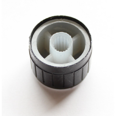 Knob for knurled 6mm axles 23 x 17mm black