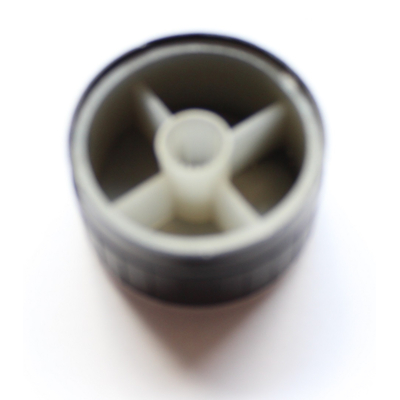 Knob for knurled 6mm axles 32 x 17mm black