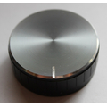 Knob for knurled 6mm spindles, 40 x 17mm, black