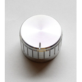 Knob for knurled 6mm axles 30 x 17mm silver