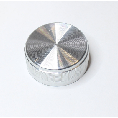Knob for knurled 6mm axles 40 x 17mm silver
