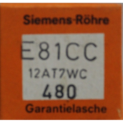 Vorstufenrhren Doppeltriode - E81CC 12AT7WC