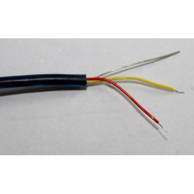 Leitung 3 Adrig Draht Au�enmantel blau transparent