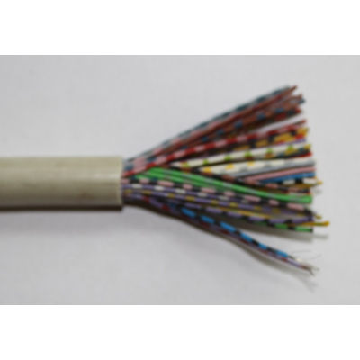Control line cable 50 x 0.14 color-coded, outer sheath gray