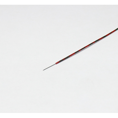 Modellbaudraht Klingeldraht Schaltdraht einadrig 0,2mm rot mit schwarzen Makierungen 10m
