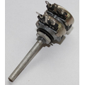 Potentiometer stereo 1M log 4mm metal