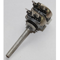 Potentiometer stereo 1M log 4mm metal
